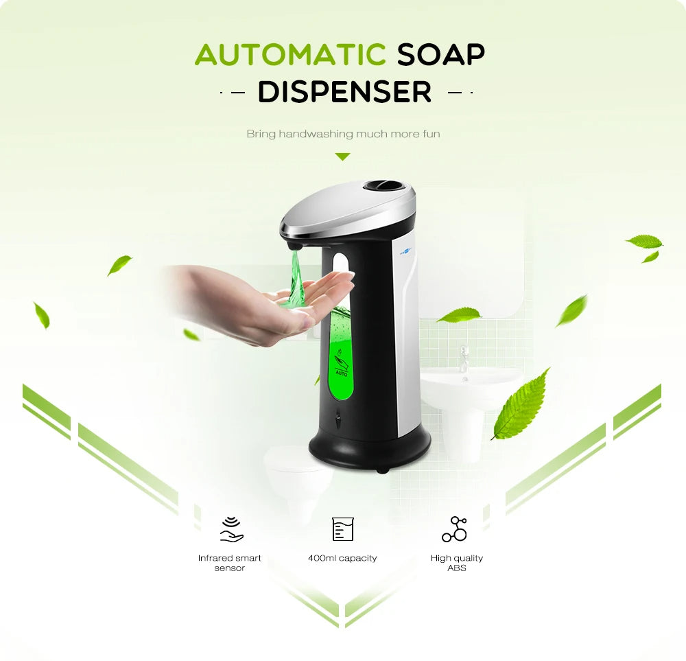 Dispensador Automático de Jabón – Sensor Inteligente | 400 ml